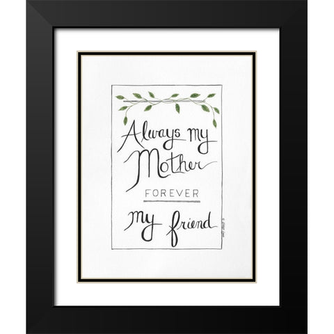 Forever Friend Black Modern Wood Framed Art Print with Double Matting by Shamp, Cindy