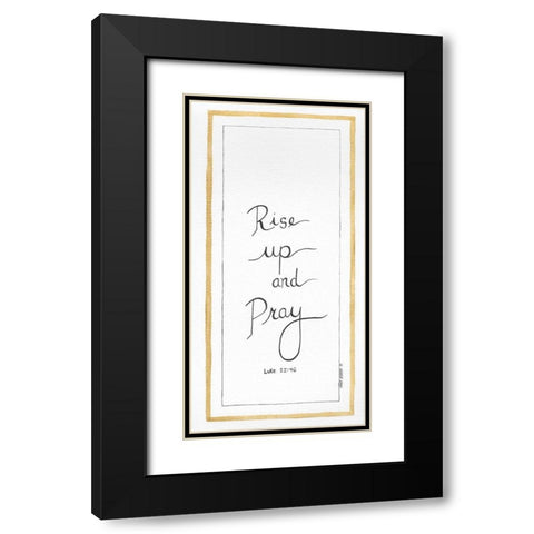 Rise Up Black Modern Wood Framed Art Print with Double Matting by Shamp, Cindy