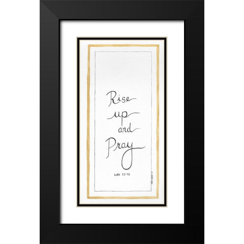 Rise Up Black Modern Wood Framed Art Print with Double Matting by Shamp, Cindy