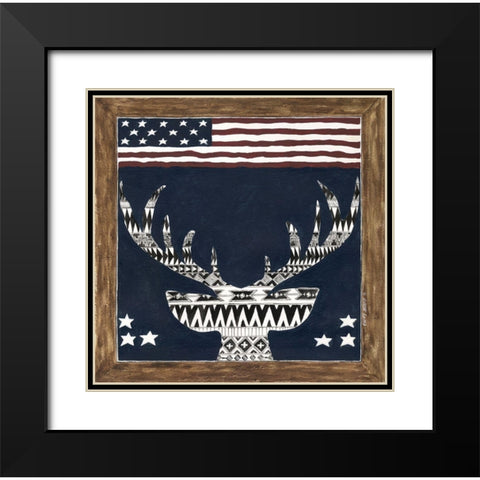 Elk Black Modern Wood Framed Art Print with Double Matting by Shamp, Cindy