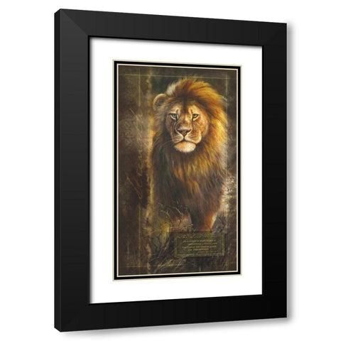 Lord Reigns Black Modern Wood Framed Art Print with Double Matting by Carpentree