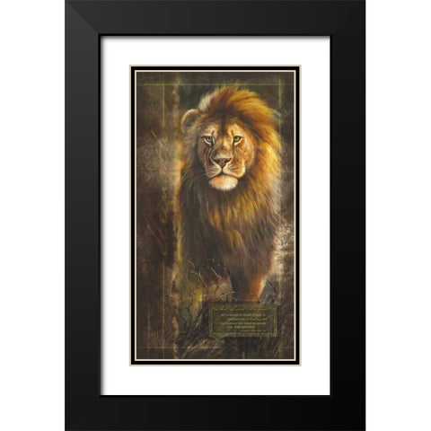 Lord Reigns Black Modern Wood Framed Art Print with Double Matting by Carpentree