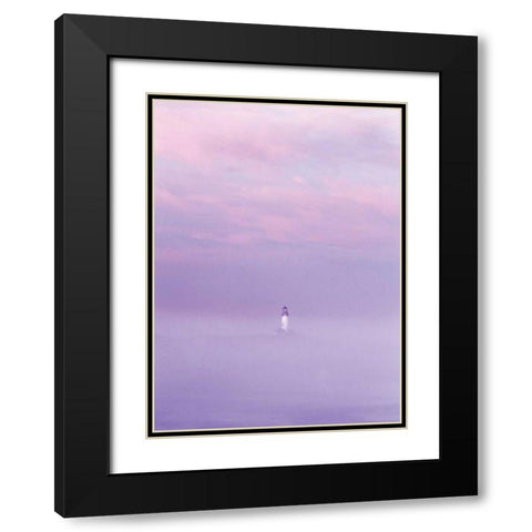 Beacon Black Modern Wood Framed Art Print with Double Matting by Frates, Dennis