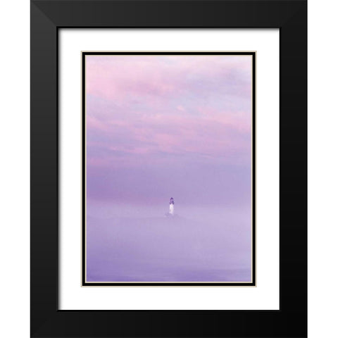 Beacon Black Modern Wood Framed Art Print with Double Matting by Frates, Dennis