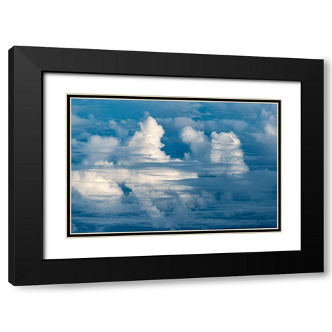 In the Clouds Black Modern Wood Framed Art Print with Double Matting by Frates, Dennis