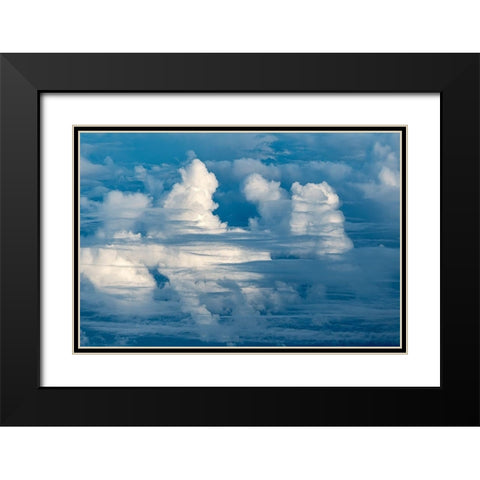 In the Clouds Black Modern Wood Framed Art Print with Double Matting by Frates, Dennis