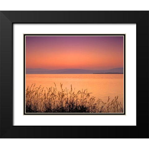 Golden Hour Black Modern Wood Framed Art Print with Double Matting by Frates, Dennis
