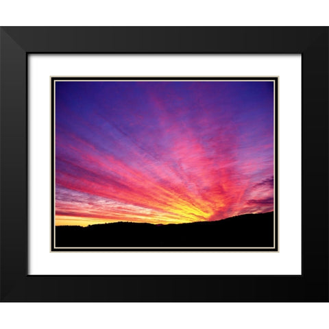 Hyper Color Black Modern Wood Framed Art Print with Double Matting by Frates, Dennis