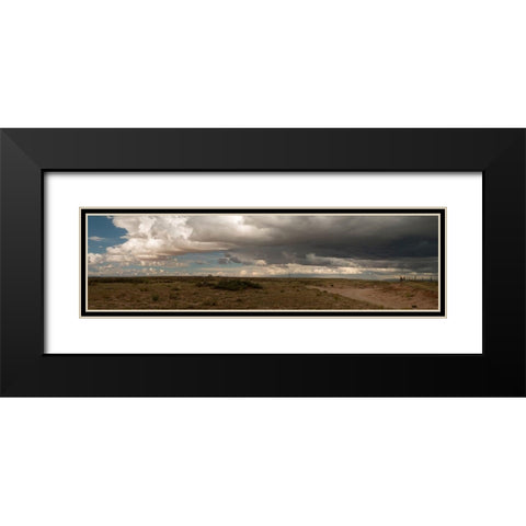 Cloudy Landscape Black Modern Wood Framed Art Print with Double Matting by Frates, Dennis