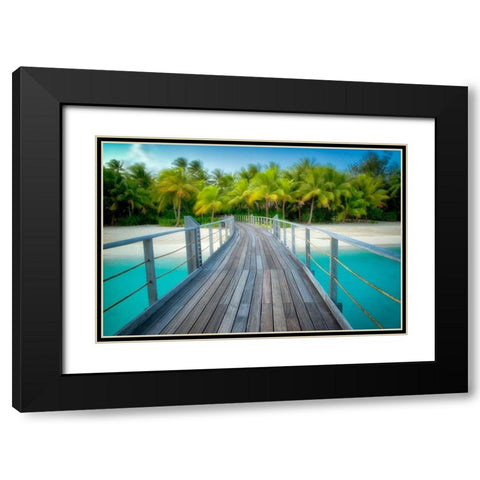 Path to Calm Black Modern Wood Framed Art Print with Double Matting by Frates, Dennis