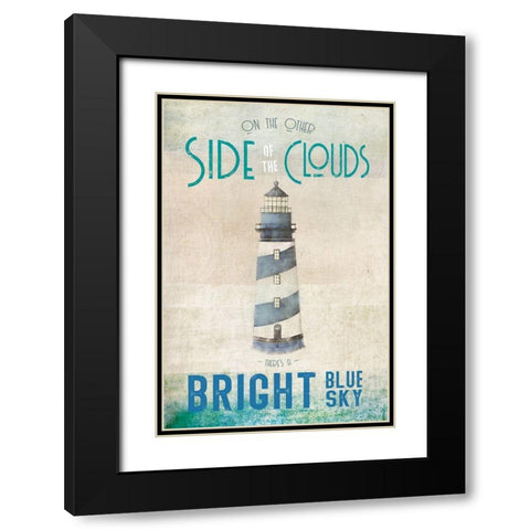 Other Side Black Modern Wood Framed Art Print with Double Matting by JMB Designs