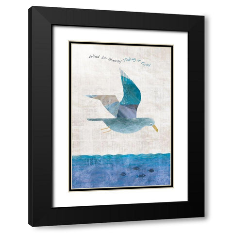 Take It Easy Black Modern Wood Framed Art Print with Double Matting by JMB Designs