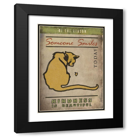 Be the Reason Black Modern Wood Framed Art Print with Double Matting by JMB Designs