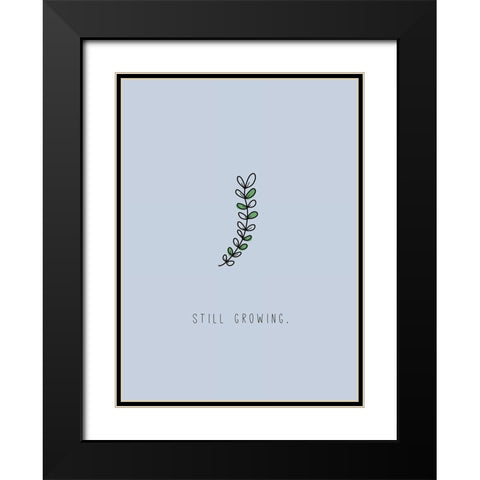 Still Growing Black Modern Wood Framed Art Print with Double Matting by JMB Designs