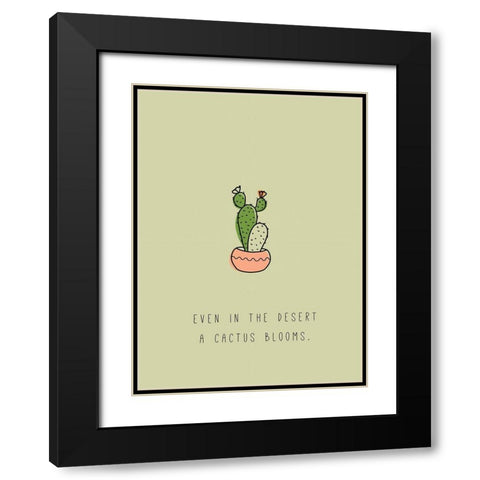 Ever in the Desert Black Modern Wood Framed Art Print with Double Matting by JMB Designs