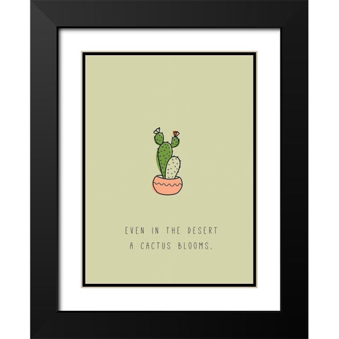Ever in the Desert Black Modern Wood Framed Art Print with Double Matting by JMB Designs