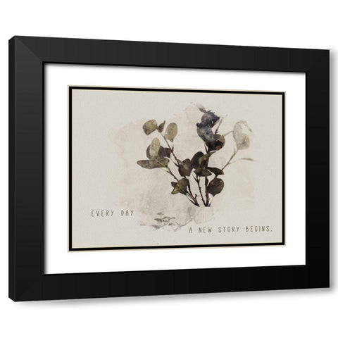 Every Day Black Modern Wood Framed Art Print with Double Matting by JMB Designs