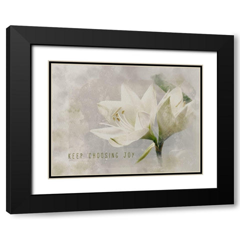 Keep Choosing Joy Black Modern Wood Framed Art Print with Double Matting by JMB Designs