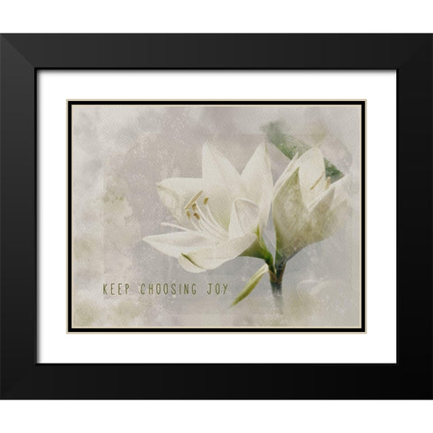 Keep Choosing Joy Black Modern Wood Framed Art Print with Double Matting by JMB Designs