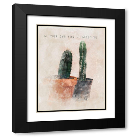 Be Your Own Black Modern Wood Framed Art Print with Double Matting by JMB Designs