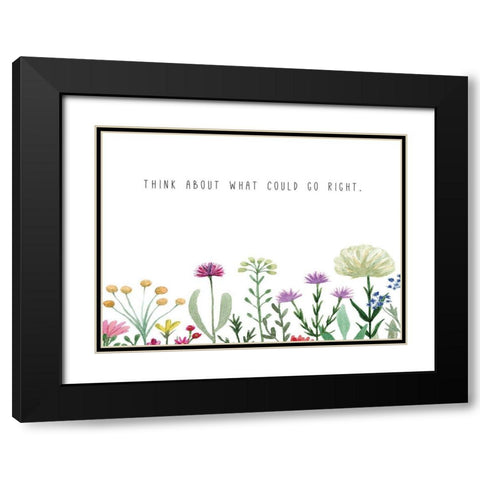 Think About What Could Black Modern Wood Framed Art Print with Double Matting by JMB Designs