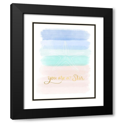 You Are a Star Black Modern Wood Framed Art Print with Double Matting by Batista, Dee