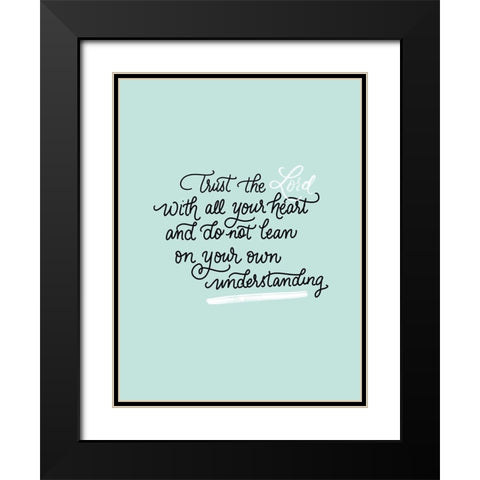 All Your Heart Black Modern Wood Framed Art Print with Double Matting by Batista, Dee