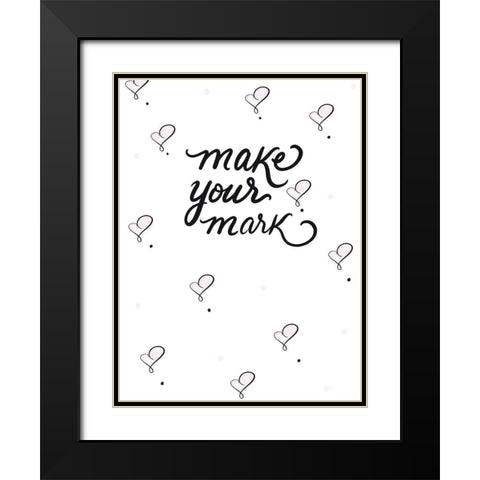 Mark Black Modern Wood Framed Art Print with Double Matting by Batista, Dee