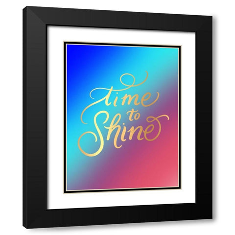 Time Black Modern Wood Framed Art Print with Double Matting by Batista, Dee