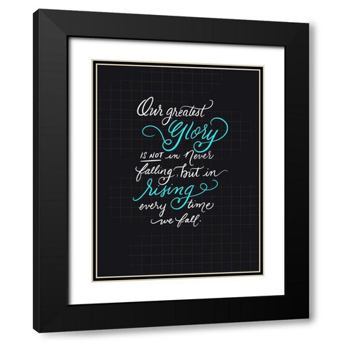 Glory Black Modern Wood Framed Art Print with Double Matting by Batista, Dee