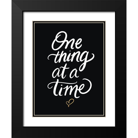 Time Black Modern Wood Framed Art Print with Double Matting by Batista, Dee
