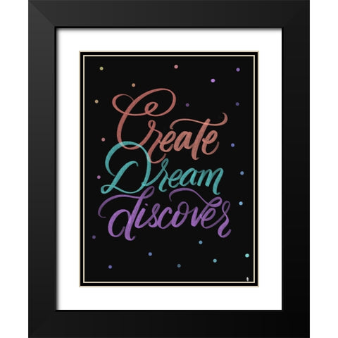 Create Black Modern Wood Framed Art Print with Double Matting by Batista, Dee
