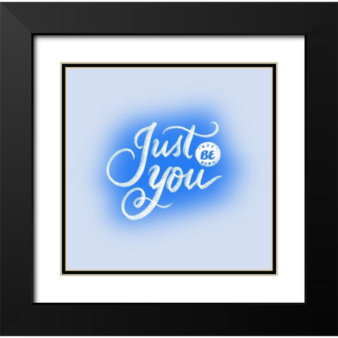 Just You Black Modern Wood Framed Art Print with Double Matting by Batista, Dee
