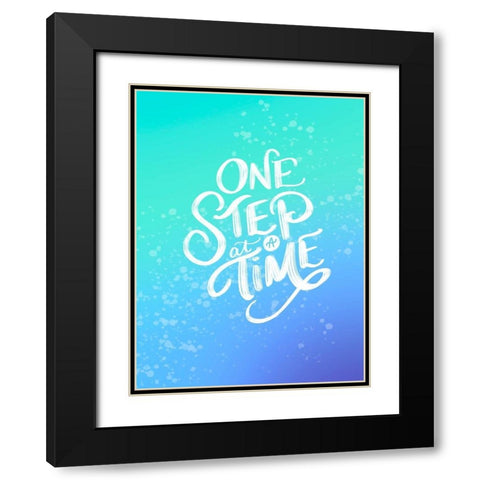 Step Black Modern Wood Framed Art Print with Double Matting by Batista, Dee