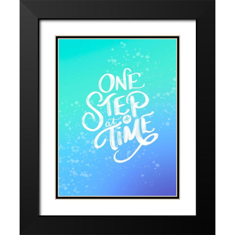 Step Black Modern Wood Framed Art Print with Double Matting by Batista, Dee