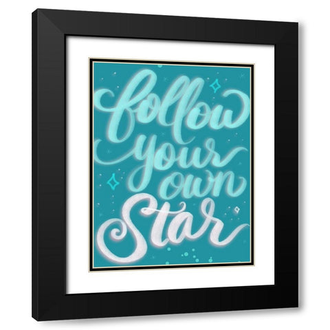 Follow Black Modern Wood Framed Art Print with Double Matting by Batista, Dee