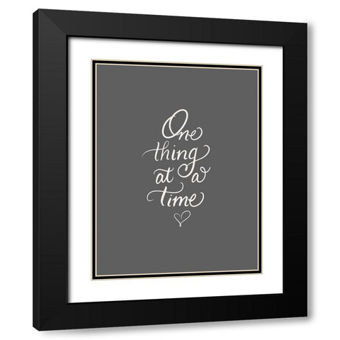 One Black Modern Wood Framed Art Print with Double Matting by Batista, Dee