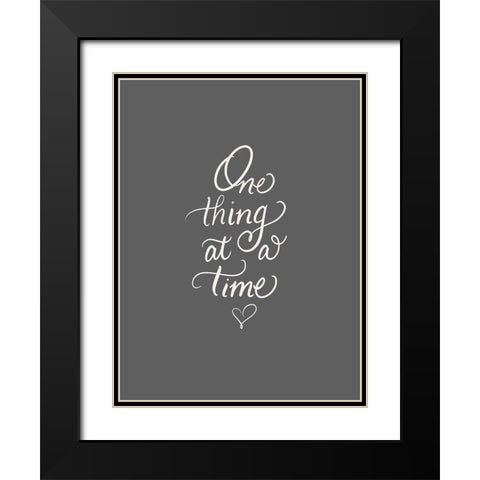 One Black Modern Wood Framed Art Print with Double Matting by Batista, Dee