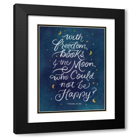 Freedom Black Modern Wood Framed Art Print with Double Matting by Batista, Dee