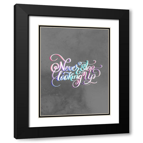 Never Black Modern Wood Framed Art Print with Double Matting by Batista, Dee