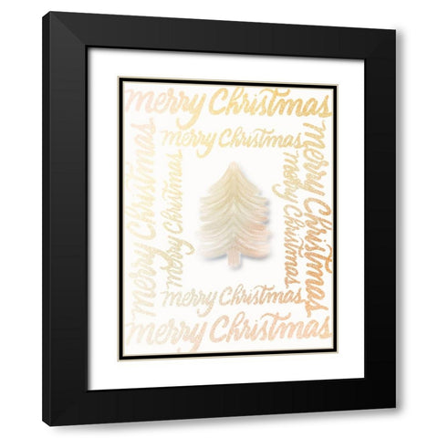 Christmas Black Modern Wood Framed Art Print with Double Matting by Batista, Dee