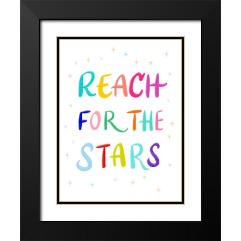 Stars Black Modern Wood Framed Art Print with Double Matting by Batista, Dee