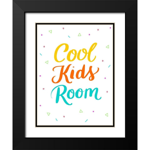 Cool Black Modern Wood Framed Art Print with Double Matting by Batista, Dee