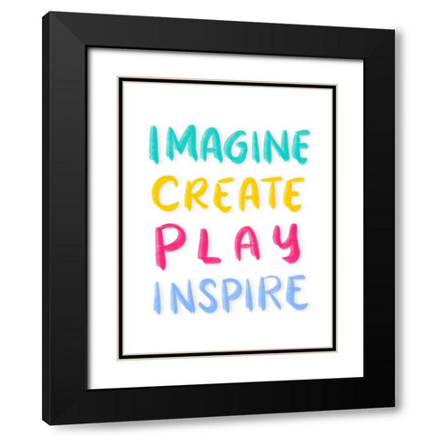 Imagine Black Modern Wood Framed Art Print with Double Matting by Batista, Dee