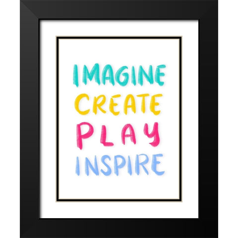 Imagine Black Modern Wood Framed Art Print with Double Matting by Batista, Dee