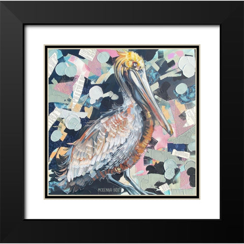 Pelican Black Modern Wood Framed Art Print with Double Matting by Ihde, McKenna