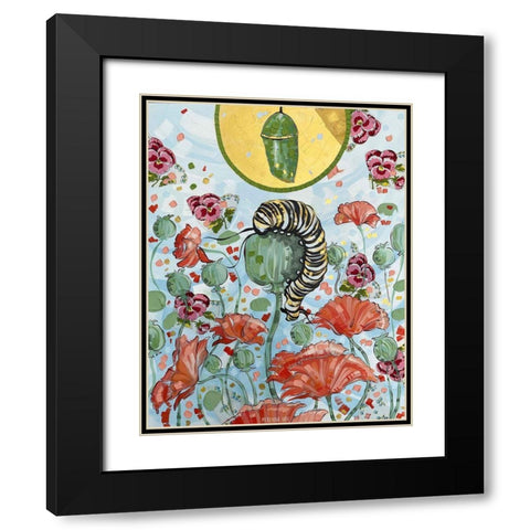 Evolve Black Modern Wood Framed Art Print with Double Matting by Ihde, McKenna