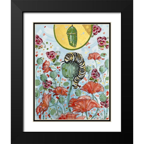 Evolve Black Modern Wood Framed Art Print with Double Matting by Ihde, McKenna