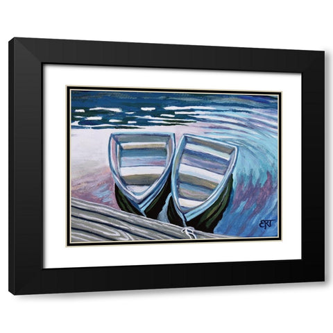 Side by Side Black Modern Wood Framed Art Print with Double Matting by Tyndall, Elizabeth