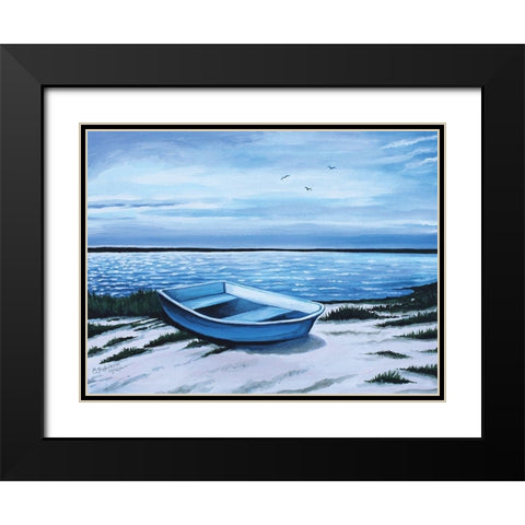 Take Me There Black Modern Wood Framed Art Print with Double Matting by Tyndall, Elizabeth